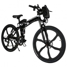 yichengshangmao Electric Bike yichengshangmao 27-speed foldable electric disc brake mountain bike lithium ion battery shockproof disc brake electric bicycle