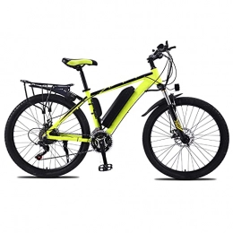 YIZHIYA Bike YIZHIYA Electric Bike, 26" All Terrain Electric Mountain Bicycle for Adults, Three Working Modes, Removable Lithium Battery, Professional 27 Speed Spoke wheel E-bike, Black yellow, 36V 10AH