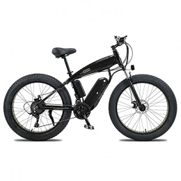 YIZHIYA Bike YIZHIYA Electric Bike, 26" Electric Mountain Bicycle, 4.0 Fat tire Snow Adults Electric Bicycle, Professional 27 Speed Magnesium alloy All terrain E-bike, Black, 36V350W 13AH