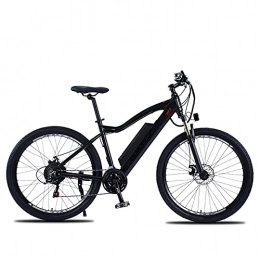 YIZHIYA Bike YIZHIYA Electric Bike, 27.5" Electric Mountain Bike for Adults, Lightweight aluminum alloy Professional 21 Speed Gears Variable Speed E-bike, Front and Rear Double Disc Brakes, Black, 48V 500W 10AH