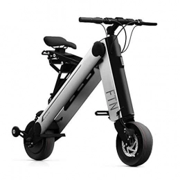 ZBB Electric Bike ZBB Electric Bicycles Lightweight Portable Aluminum Folding Material for Adult with 36V Lithium-Ion Battery 10 inch Wheels Electric Bike for Adult Endurance Mileage 30-35KM, Gray