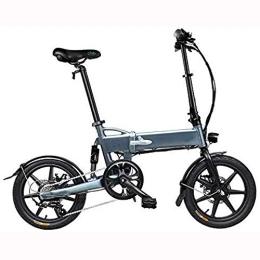 ZEDARO Bike ZEDARO Electric Folding Bike, Folding Electric Bicycle, 250W 7.8Ah Folding Electric Bicycle Foldable Electric Bike, Folding Electric Bike Bicycle Aluminum Alloy 16 Inch Portable 25KM / H, 3 Mode, White