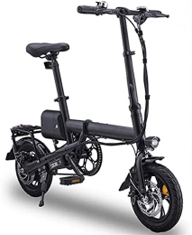 ZJZ Bike ZJZ 12" Folding Electric Bike Adults, Folding E-Bike Lightweight with 350W / 36V Battery Max Speed 25Km / H for Adults & Teenagers & Commuters Compete, Maximum Load is 100Kg