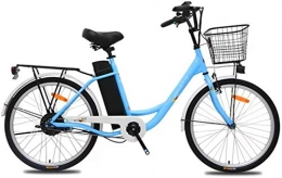 ZJZ Bike ZJZ Bikes, Adults City Electric Bicycle, 250W Motor 24 Inch Travel E-Bike 36V 10.4AH Removable Battery with Rear Seat Unisex