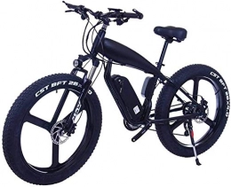 ZJZ Bike ZJZ Bikes, Electric Bicycle For Adults - 26inc Fat Tire 48V 10Ah Mountain E-Bike - With Large Capacity Lithium Battery - 3 Riding Modes Disc Brake (Color : 10Ah, Size : Black-B)