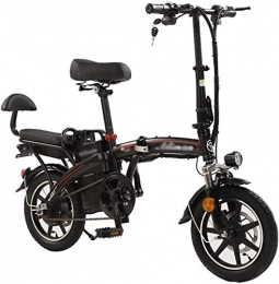 ZJZ Bike ZJZ Bikes, Fast Electric Bikes for Adults 48v Electric Folding Bike for Men And Women, with 350W Motor, 14-inch Electric Bike for Adults, Three Riding Modes