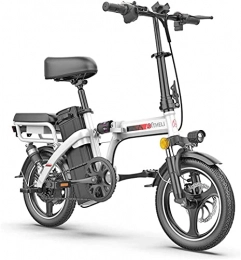 ZJZ Electric Bike ZJZ Bikes, Folding Electric Bike for Adults Urban Commuter Folding E-Bike Scooter with 350W Motor 3 Riding Modes, 14" Super Lightweight Bike Unisex Bicycle