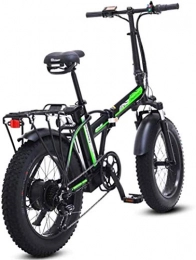 ZJZ Electric Bike ZJZ Fast Electric Bikes for Adults 20 inch Snow Electric Bike Removable Lithium-Ion Battery 500W Urban Commuter 7 Speed bike for Adults 48V 15Ah Lithium Battery (Color : Black)