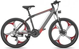ZJZ Electric Bike ZJZ Light Electric Mountain Bike for Adults, 400W Snow E-Bike 26 Inch Fat Tire Electric Bicycle with 27 Speed Transmission Gears And Hydraulic Disc Brakes And Full Suspension Fork