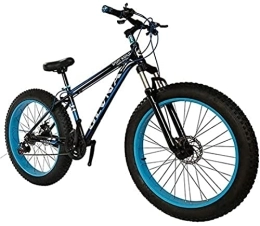  Fat Tyre Bike 20 / 26 Inch Fat Tire Mountain Bike, Adult Men's And Women's Outdoor Road Bicycle, Sand Bike, 21-27 Speed, Disc Brake, Suspension Fork, Black, 20inch / 21Speed, superiorquality