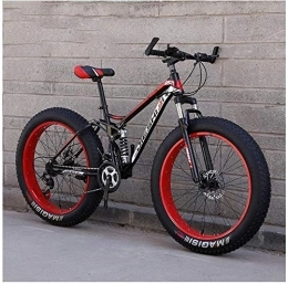 Aoyo Bike Aoyo High-Carbon Steel Frame, Dual Disc Brake Full Dual Suspension Mountain Bike, All Terrain Bicycle, Anti-Slip Bikes, 24 Inch 7 / 21 / 24 / 27 Speed, 26 Inches 27 Speeds