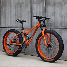 BaiHogi Fat Tyre Bike BaiHogi Professional Racing Bike, Mountain Bikes, 26 inch Fat Tire Hardtail Mountain Bike, Dual Suspension Frame and Suspension Fork All Terrain Mountain Bike, C~26 Inches, 27 Speed