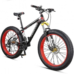 Bananaww Bike Bananaww 26 Inch Thick Wheel Mountain Bike, 27 Speed Bicycle, Adult Fat Tire Mountain Trail Bike, High-carbon Steel Frame and Dual Full Suspension Dual Disc Brake, Outdoor Cycling Road Bike