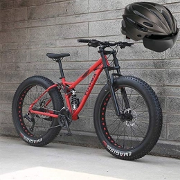 COKECO Bike COKECO Mens Mountain Bike, Front Suspension, Mountain Bike Boy Road Bike 21-27 Variable Speed Red Kids Off-road 26 Inch Bicycle Full Suspension MTB Bikes For Men / Women