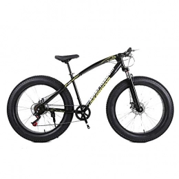 DRAKE18 Bike DRAKE18 Fat Bike, 26 inch cross country mountain bike 7 speed beach snow mountain 4.0 big tires adult outdoor riding, Black