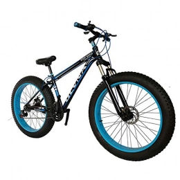 WRJY Fat Tyre Bike Fat Bike 26 Wheel Size And Men Gender Fat Bicycle From Snow Bike, Fashion Mtb 21 Speed Full Suspension Steel Double Disc Brake Mountain Bike Mtb Bicycle, A4