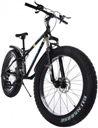 SYCY Fat Tyre Bike Fat Tire Mountain Bike 26 Inch Bicycle 21-Speed Anti-Slip Framed Fat Tire Cruiser Bike High-Tensile Steel Frame Suspension MTB Bikes