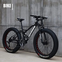 GaoGaoBei Bike GaoGaoBei 26 Inch Fat Wheel Motorcycle / Fat Bike / Fat Tire Mountain Bike Beach Cruiser Fat Tire Bike Snow Bike Fat Big Tire Bicycle 21 Speed ​​Fat Bikes For Adult Blue 26IN, 24IN, Noir, Super