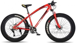 GQQ Bike GQQ Mountain Bikes, 26-Inch Fat Tire Hardtail Variable Speed Bicycle, Dual Suspension Frame and Suspension Fork Mountain Terrain, B, 27 Speed, B