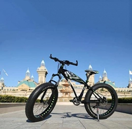 GQQ Bike GQQ Variable Speed Bicycle, Fat Tire Adult Mountain Bike Dual Disc / Aluminum Alloy Frame Bikes, Beach Snowmobile Bike, Red, 7 Speed, Black