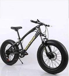 GQQ Bike GQQ Variable Speed Bicycle, Fat Tire Men's Mountain Bike, Dual Disc Brakes / High Carbon Carbon Frame Bikes, Snowmobile Beach Bike, J, 27 Speed, F