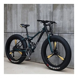 GUHUIHE Bike GUHUIHE 26 Inch Wheel 27 Speed Adult Mountain Fat Bike Variable Speed Road Bicycle Off-road Snowmobile Men Outdoor Ride MTB (Color : Black 5 knife wheel, Size : 21 Speed)