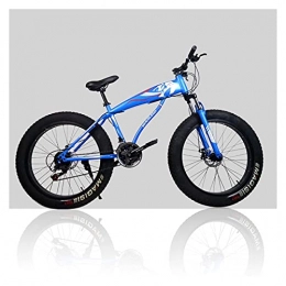 GUHUIHE Bike GUHUIHE Outroad Fat Tire Mountain Bike Men, Snow Bike 26 Inch Speed, Double Disc Brake Anti Slip Bicycle (Color : A, Size : 26 inch x17 inches)