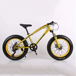 GWFVA Bike GWFVA Bicycle, 26 Inch Fat Tire Bike, Men's Womens Hardtail Mountain Bike, Shock-Absorbing Front Fork And Dual Disc Brake 24 Speed