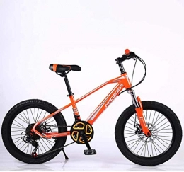 HCMNME Bike HCMNME durable bicycle Child Fat Tire Mountain Bike, Beach Snow Bike, Juvenile Student City Road Racing Bike, Lightweight High-Carbon Steel Frame Bicycle, 20 Inch Wheels 21 speed Alloy frame wit