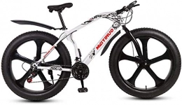 HFFFHA Bike HFFFHA 26 Inch Adult Snow Bike, Double Disc Brake Cruiser Bikes, Beach Bicycle Mountain Bike Adult, Fat Tire Mountain Bike (Size : 21 speed)