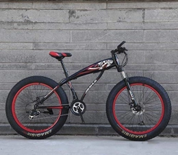 JIAWYJ Fat Tyre Bike JIAWYJ YANGHAO-Adult mountain bike- 24" / 26" 27-Speed Mountain Bike, Big Wheel Snow Bike, Dual Disc Brake, Strong Shock-Absorbing Front Fork, Outdoor Off-Road Beach Bike YGZSDZXC-04