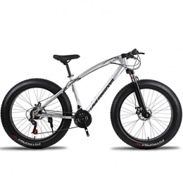 JLFSDB Fat Tyre Bike JLFSDB 26 Inch Mountain Bicycles 21 / 24 / 27 Speeds Lightweight Aluminium Alloy Frame Full Suspension Disc Brake Spoke Wheel (Size : 24speed)