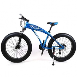 JLFSDB Fat Tyre Bike JLFSDB Mountain Bikes Bicycle MTB 24" Ravine Bike with Dual Disc Brake Front Suspension 21 / 24 / 27 speeds Mountain Bicycles, Carbon Steel Frame Hardtail Mountain Bikes (Color : C, Size : 21 Speed)