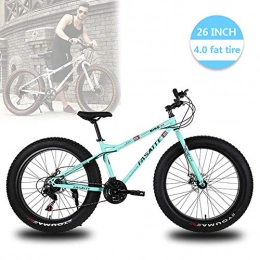 LDLL Fat Tyre Bike LDLL Mountain Bikes, 26 Inch Fat Tire Hardtail Mountain Bike, Suspension Frame Suspension Fork All Terrain Mountain Bike, 21 / 24 / 27 Speed