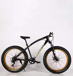 Leifeng Tower Bike Lightweight， 24 Inch Adult Fat Tire Mountain Bike, Double Disc Brake Snow Bicycle, High-Carbon Steel Frame Cruiser Bikes Mens, Aluminum Alloy Rims Wheels Beach Bicycles Inventory clearance
