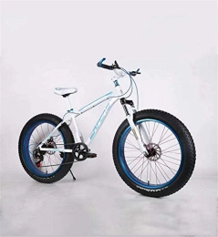 Leifeng Tower Bike Lightweight Upgraded Version Fat Tire Mens Mountain Bike, Double Disc Brake / High-Carbon Steel Frame Cruiser Bikes 7 Speed, Beach Snowmobile Bicycle 24-26 inch Wheels Inventory clearance