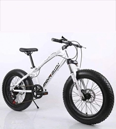 MJY Bike MJY Fat Tire Mens Mountain Bike, Double Disc Brake / High-Carbon Steel Frame Cruiser Bikes, Beach Snowmobile Bicycle, 26 inch Wheels 5-25, 24 Speed