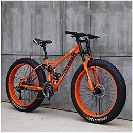 MOME Fat Tyre Bike MOME 7SpeedRoad bike, fat tire mountain bike, 26 inch mountain bike with disc brake, dual suspension system, carbon steel frame, male and female mountain bike racing bike, city commuter bike