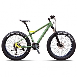 NENGGE Bike NENGGE 27-Speed Mountain Bikes, Professional 26 Inch Adult Fat Tire Hardtail Mountain Bike, Aluminum Frame Front Suspension All Terrain Bicycle, C