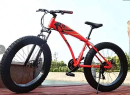 peipei Bike peipei 7 / 21 / 24 / 27 Speeds Mountain Bicycle 26 Inch Fat Tire Snowmobile Disc Brake Shock Absorber Student Bicycle Mountain Bike-Orange_26Inch_21