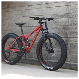 QMMD Bike QMMD 26-Inch Mountain Bikes, Adult 21-24-27-Speed Dual Suspension Bicycle, Mens Dual Disc Brake Mountain Bicycle, High-carbon Steel Anti-Slip Fat Tire Bikes, D Spokes, 27speed