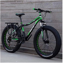 RLF LF Fat Tyre Bike RLF LF Adult Fat Tire Mountain Bikes, 24 Inch 26 Inch Dual Disc Brake Hardtail Mountain Bike, Front Suspension Bicycle Women, D, 24 Inch 7 speed