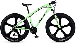 WYJBD Fat Tyre Bike WYJBD Fat Tire Mountain Bike Off-road Beach Snow Bike 21 / 24 / 27 / 30 Speed Speed Mountain Bike 4.0 Wide Tire Adult Outdoor Riding (Color : E, Size : 30 Speed)