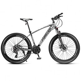 XHJZ Fat Tyre Bike XHJZ 24" Adult Mountain Bikes, Frame Fat Tire Dual-Suspension Mountain Bicycle, Aluminum Alloy Frame, All Terrain Mountain Bike, 24 / 27 / 30 / 33 speed, C, 24 speed