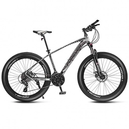 XHJZ Bike XHJZ 24" Adult Mountain Bikes, Frame Fat Tire Dual-Suspension Mountain Bicycle, Aluminum Alloy Frame, All Terrain Mountain Bike, 24 / 27 / 30 / 33 speed, D, 30 speed