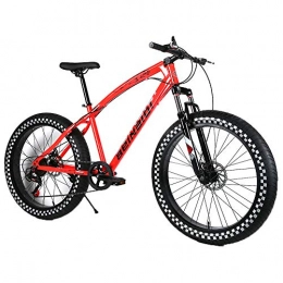 YOUSR Bike YOUSR Kids Mountainbike Disc Brake Snow Bike Fork suspension for men and women Red 26 inch 27 speed