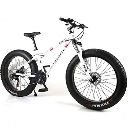 YOUSR Bike YOUSR Mens Mountain Bike 21" Frame Mens Bike 26" Wheel Unisex's White 26 inch 24 speed