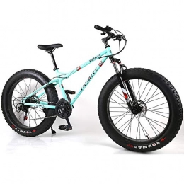 YOUSR Bike YOUSR Mens Mountain Bike Fat Bike Mountain Bicycles Shimano Unisex's Green 26 inch 27 speed