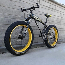 YXYLD Bike YXYLD Fat Bikes, Mens Mountain Bikes, Mountain Bikes with Oversized 4.0 Shock Absorbers, Professional-grade Gear Shift Kits, Womens Dual Disc Brake Beach Bikes