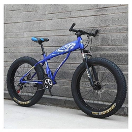 ZHTY Fat Tyre Bike ZHTY Adult Mountain Bikes, Boys Girls Fat Tire Mountain Trail Bike, Dual Disc Brake Hardtail Mountain Bike, High-carbon Steel Frame, Bicycle Mountain Bike